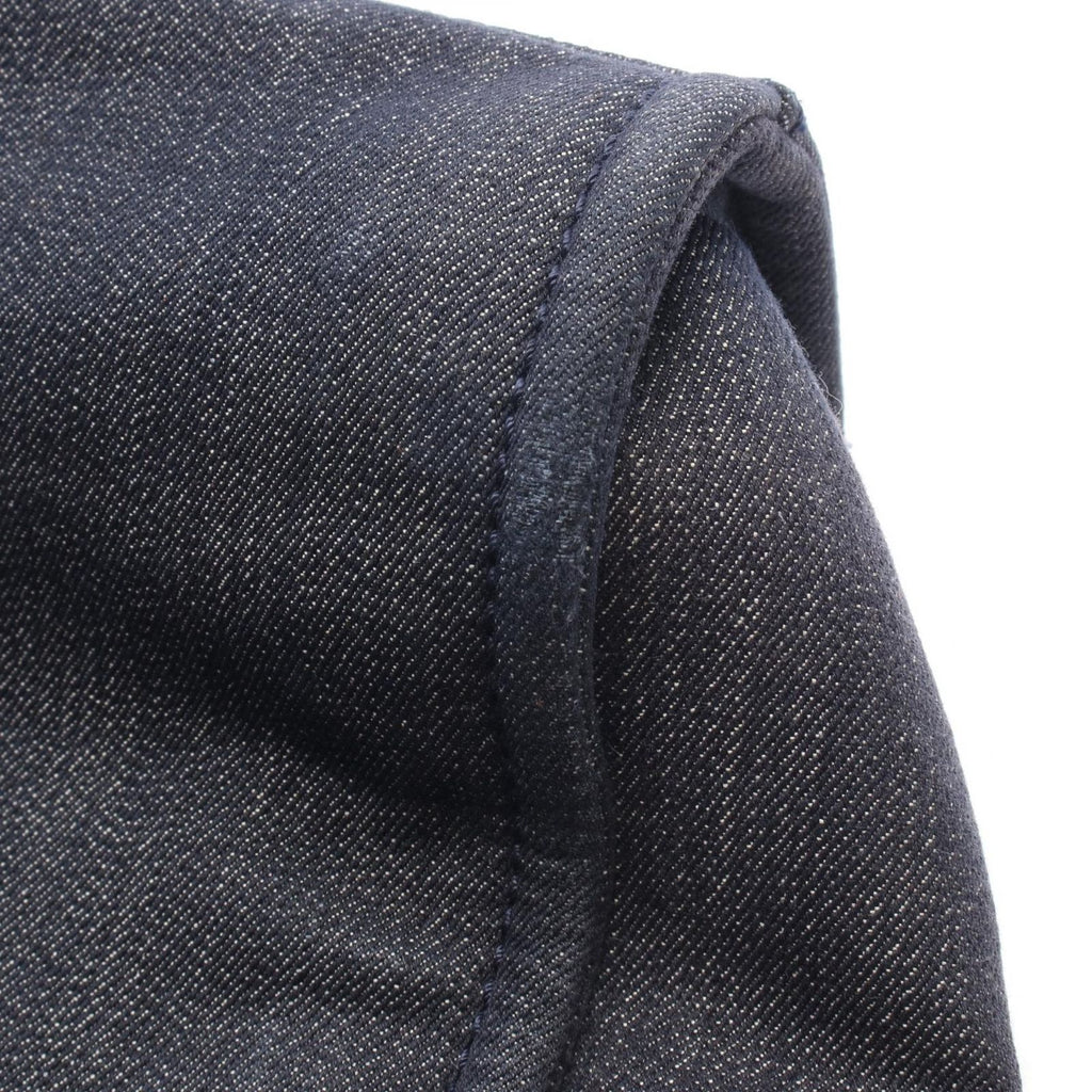 Chanel Tote Deauville Indigo Blue Denim Leather Chain MM — view 8