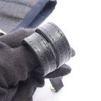 Chanel Tote Deauville Indigo Blue Denim Leather Chain MM — view 9