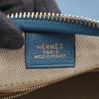 Hermes Shoulder Bag Gao Blue Leather — view 4