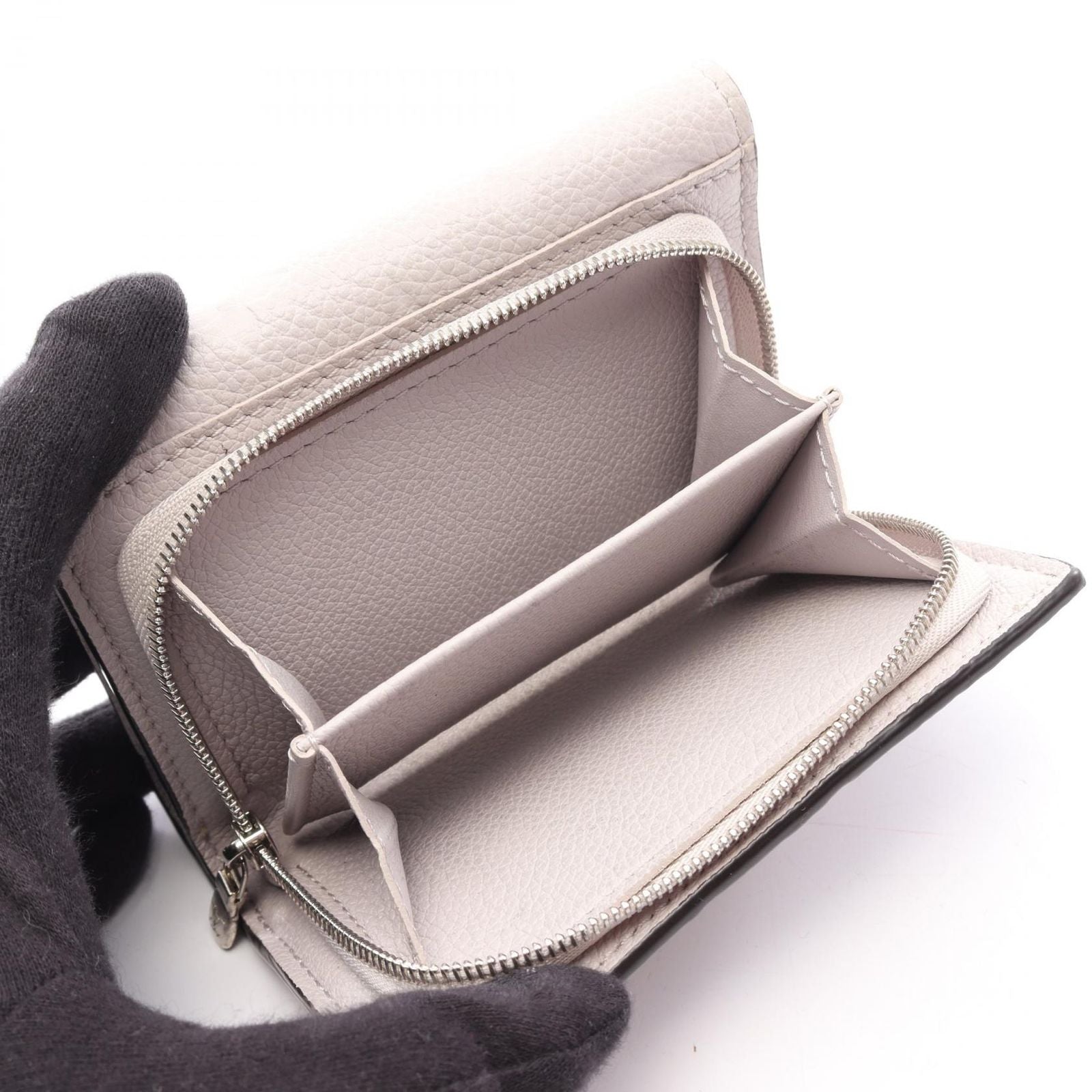 Louis Vuitton Trifold Wallet Portefeuille Metis Compact Blue Leather — view 4