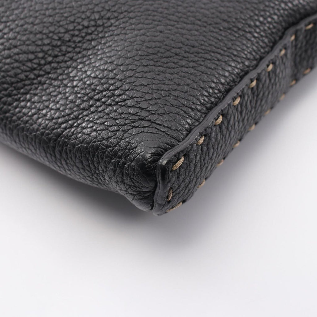 Fendi Shoulder Bag Selleria Black Leather — view 9