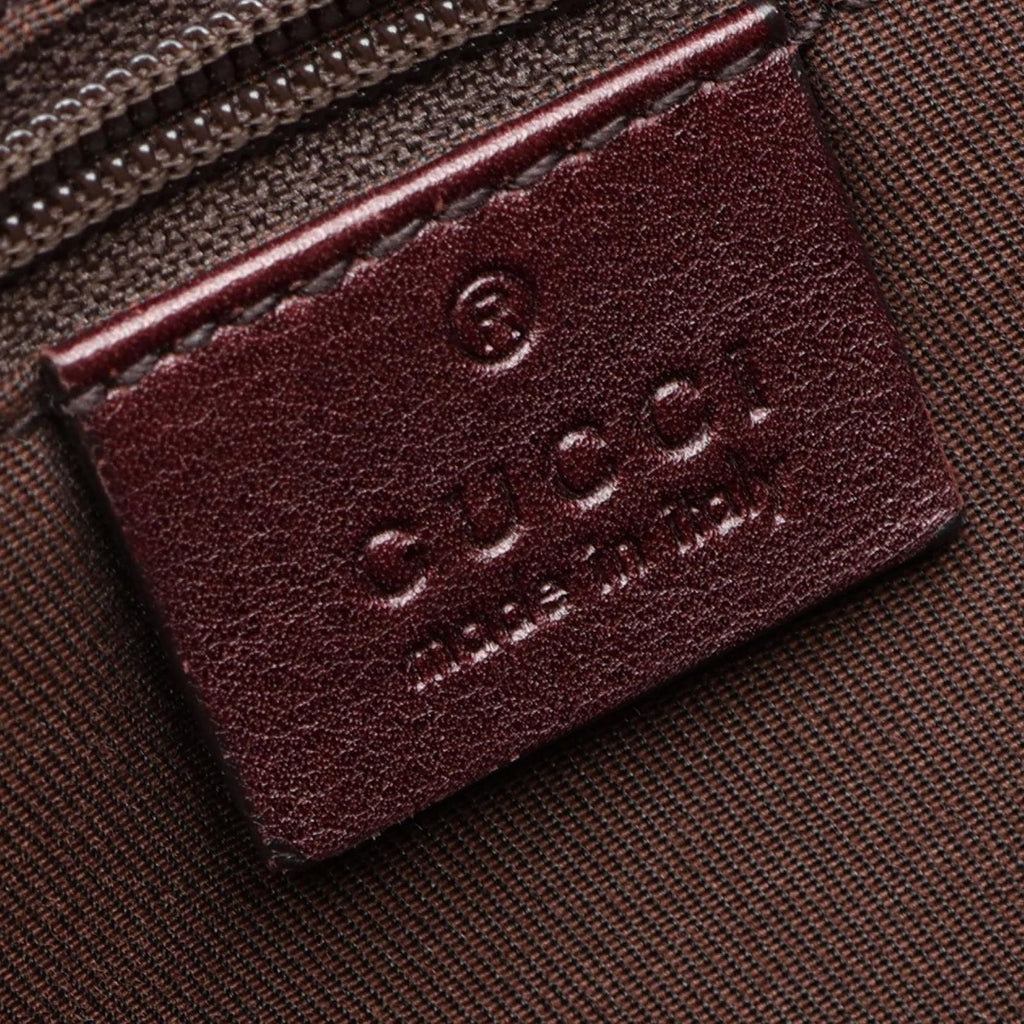 Gucci Shoulder Bag Abbey Beige Brown Canvas Leather — view 4