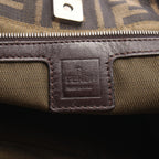 Fendi Tote Zucca Brown Canvas Leather Handbag — view 4