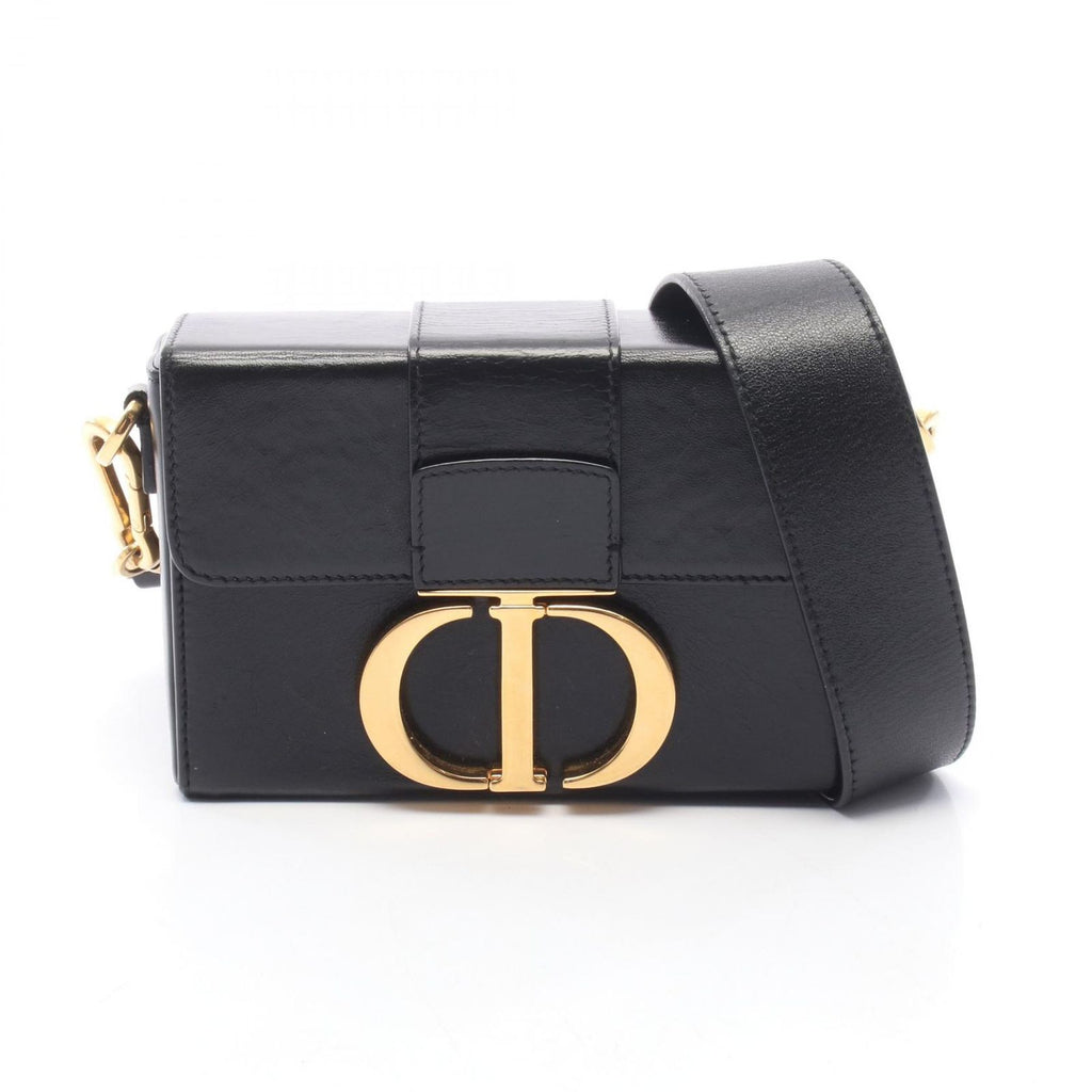 Dior Shoulder Bag 30 Montaigne Box Black Leather