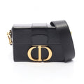 Dior Shoulder Bag 30 Montaigne Box Black Leather