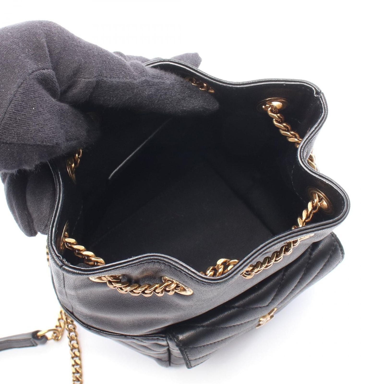 Saint Laurent Paris Shoulder Bag Joe Mini Black Leather — view 9