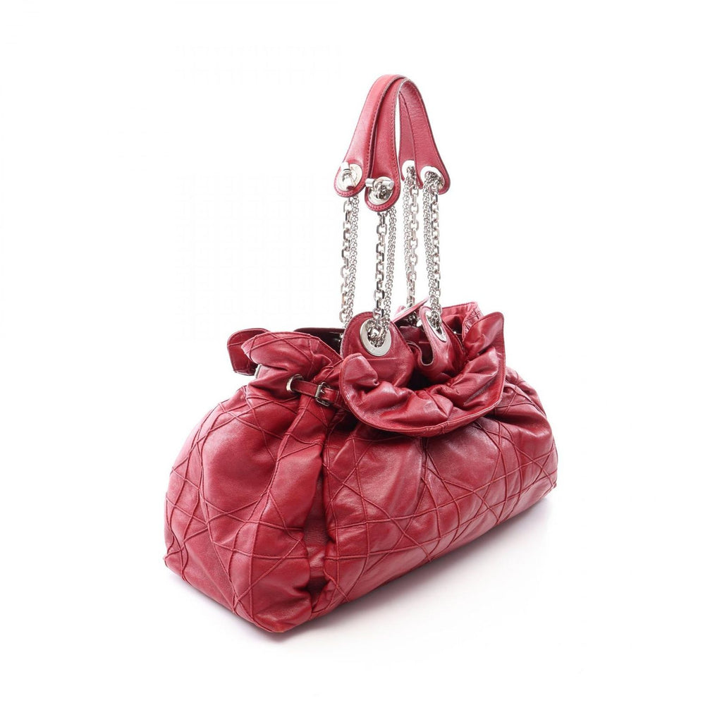 Dior Tote Letranto Chain Shoulder Red Leather — view 2