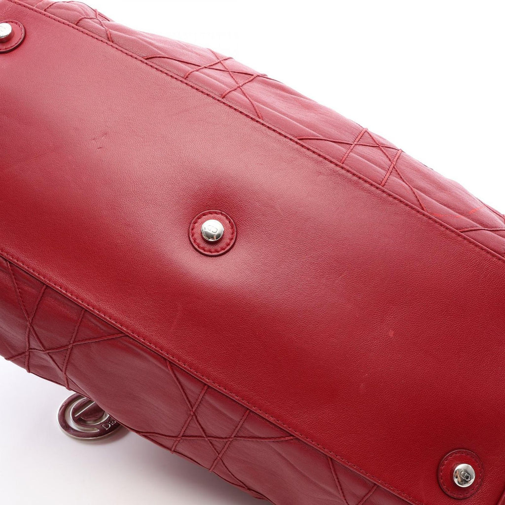 Dior Tote Letranto Chain Shoulder Red Leather — view 9