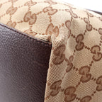 Gucci Tote GG Pattern Sherry Line Beige Canvas Leather — view 6