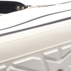 Dior Vibe Bowling Bag 2-Way White Black Leather — view 7