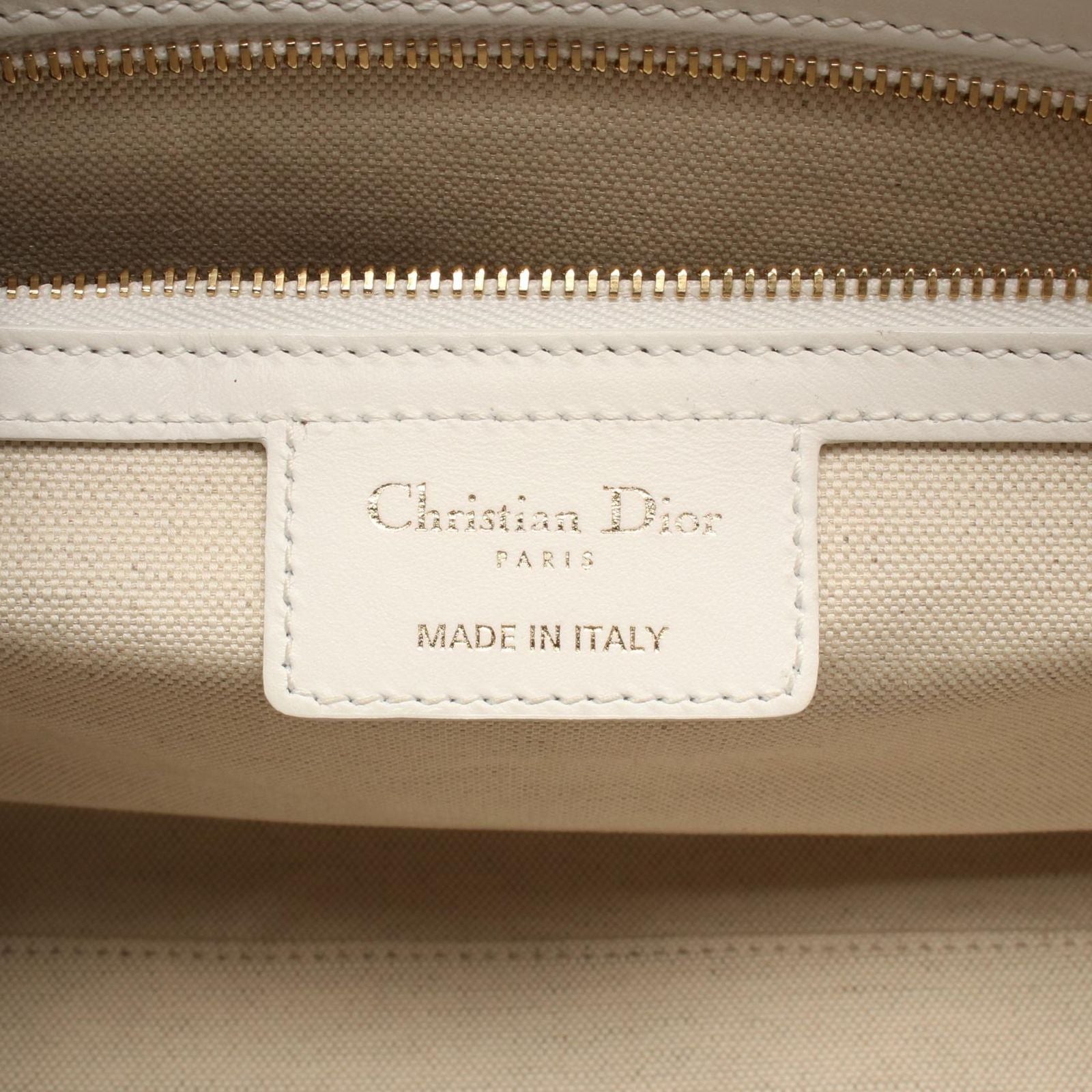 Dior Vibe Bowling Bag 2-Way White Black Leather — view 4