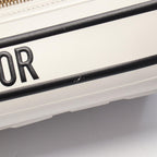Dior Vibe Bowling Bag 2-Way White Black Leather — view 6