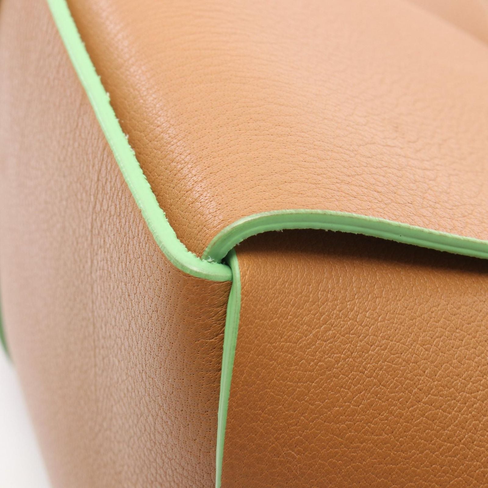 Bottega Veneta Tote Arco Maxi Intrecciato Brown Green Leather Small — view 6