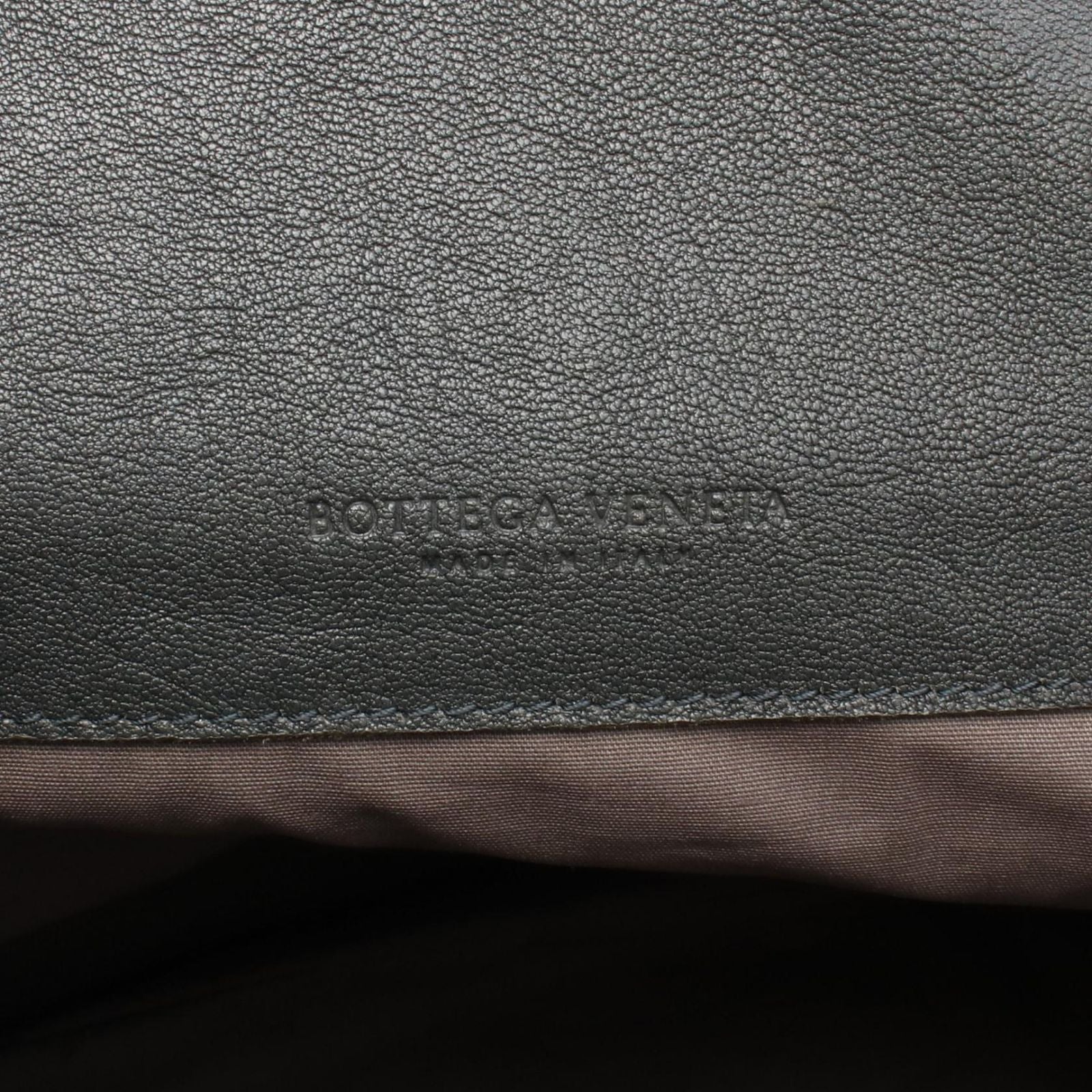 Bottega Veneta Backpack Intrecciato Gray Blue Leather — view 4