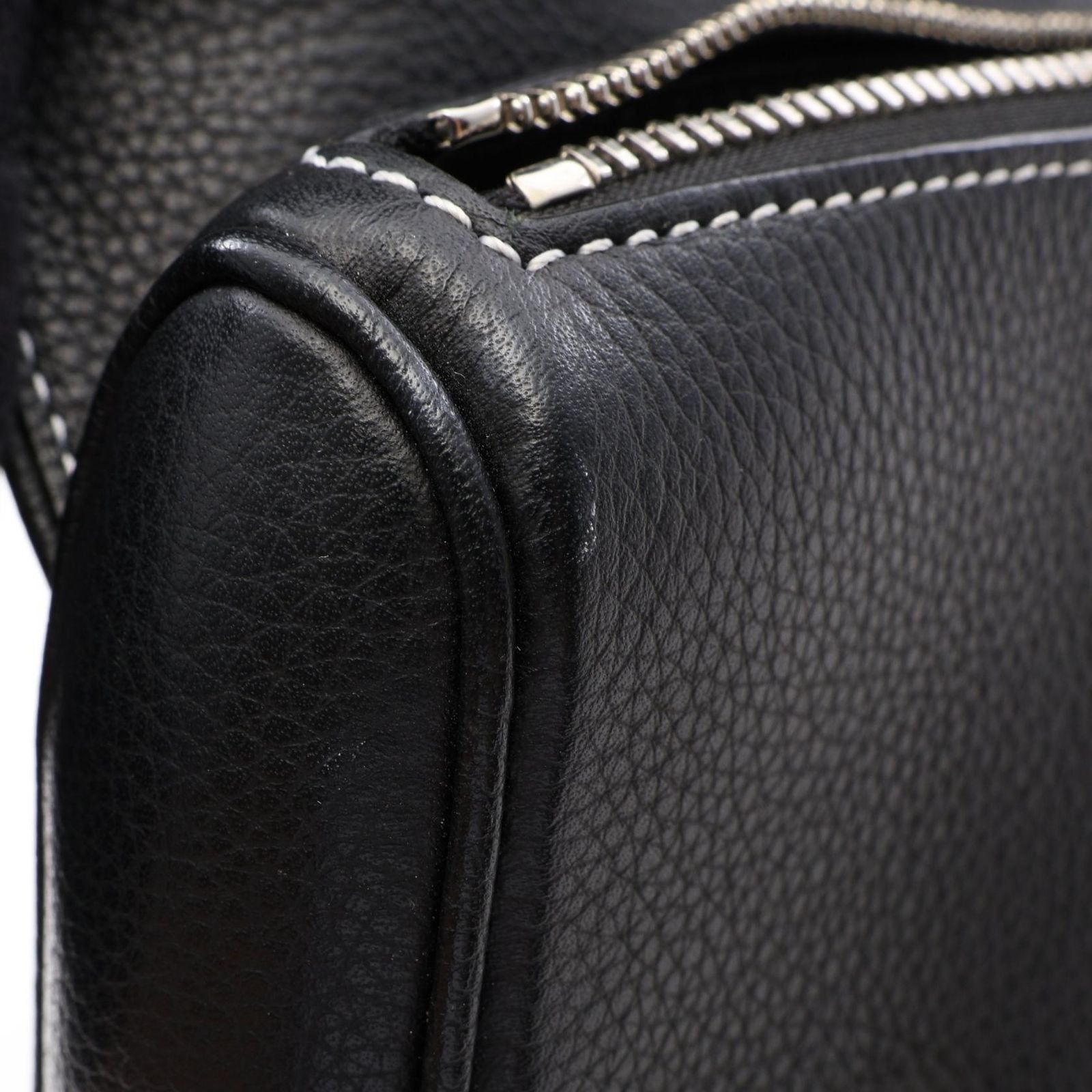 Dior Waist Bag Saddle Black Leather — view 7
