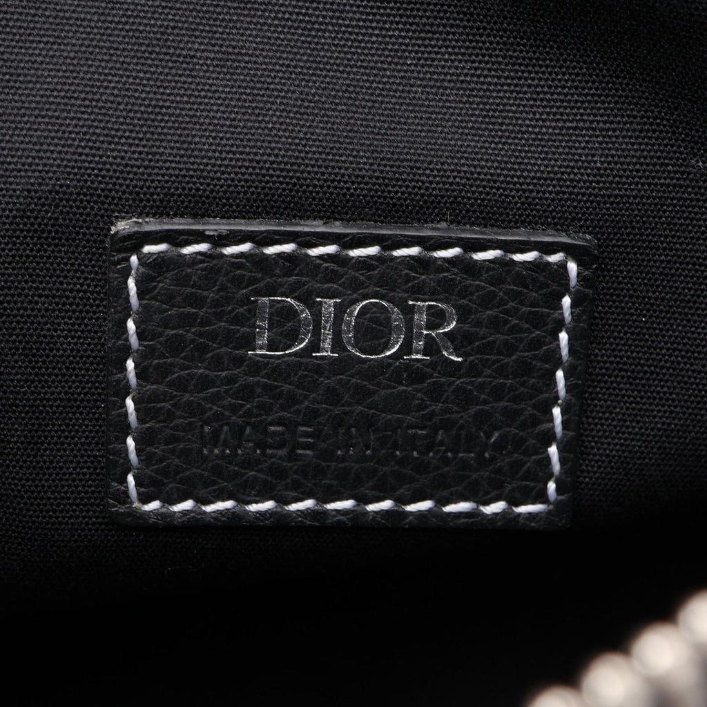 Dior Waist Bag Saddle Black Leather — view 4
