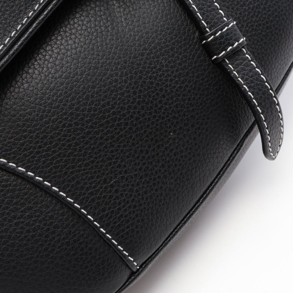 Dior Waist Bag Saddle Black Leather — view 6