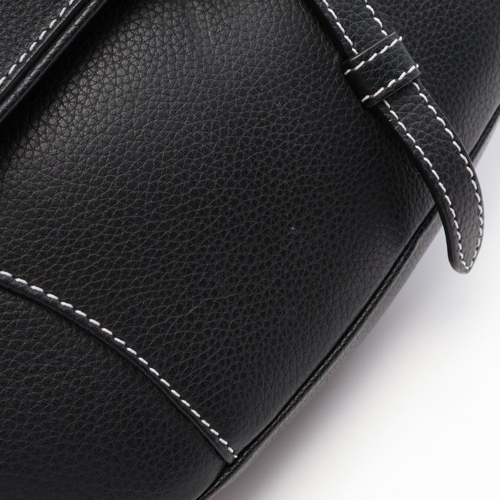 Dior Waist Bag Saddle Black Leather — view 6