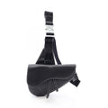 Dior Waist Bag Saddle Black Leather