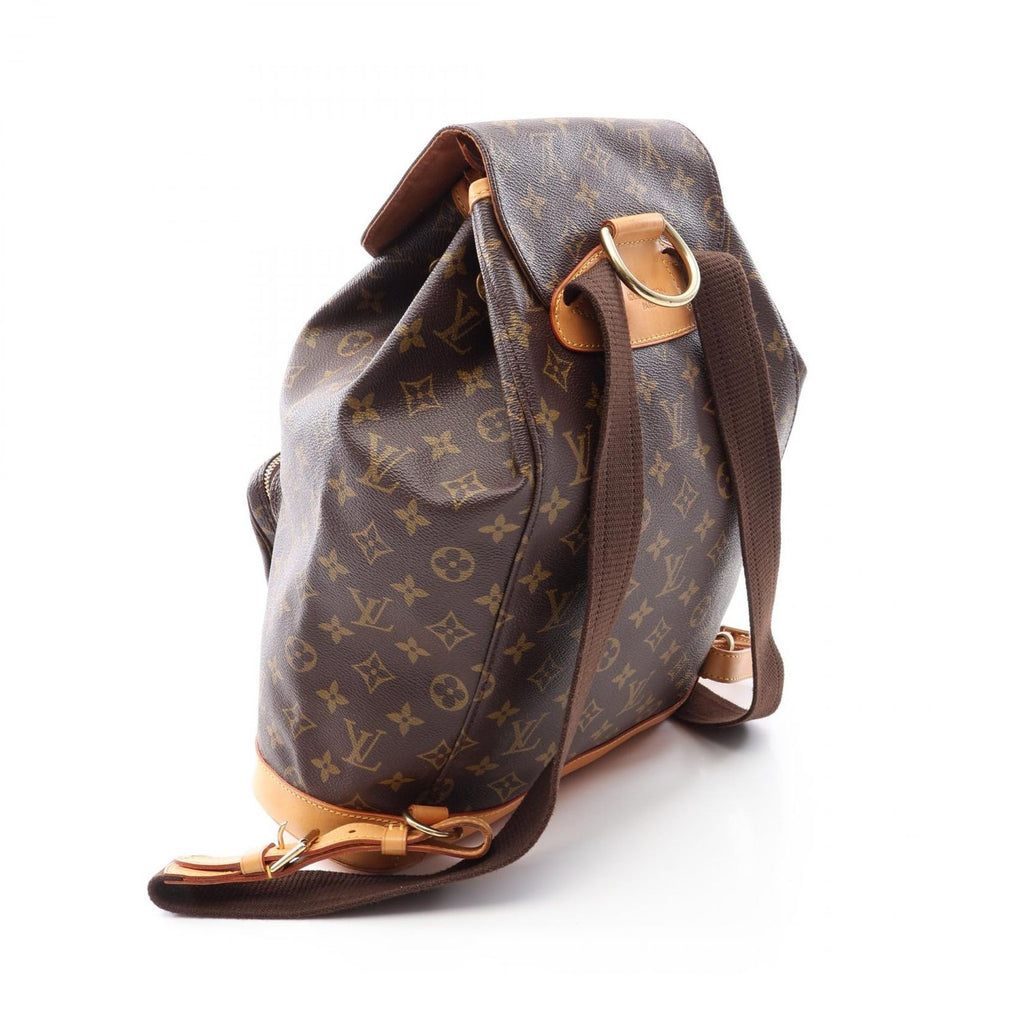Louis Vuitton Backpack Montsouris GM Canvas Leather — view 2