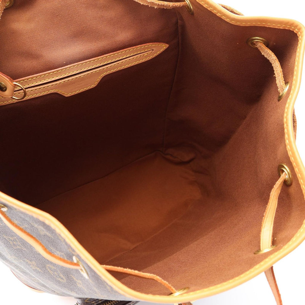 Louis Vuitton Backpack Montsouris GM Canvas Leather — view 3