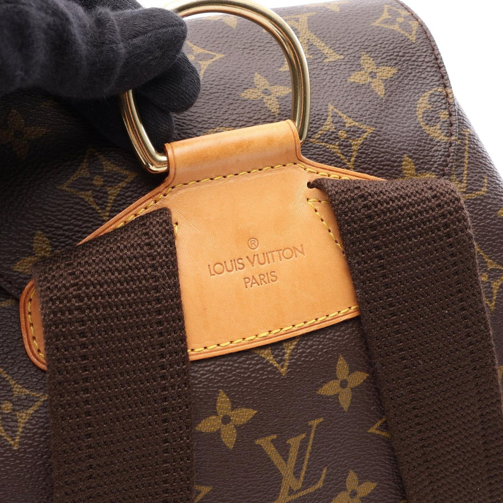 Louis Vuitton Backpack Montsouris GM Canvas Leather — view 6