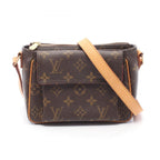 Louis Vuitton Shoulder Bag Viva City PM Canvas Leather
