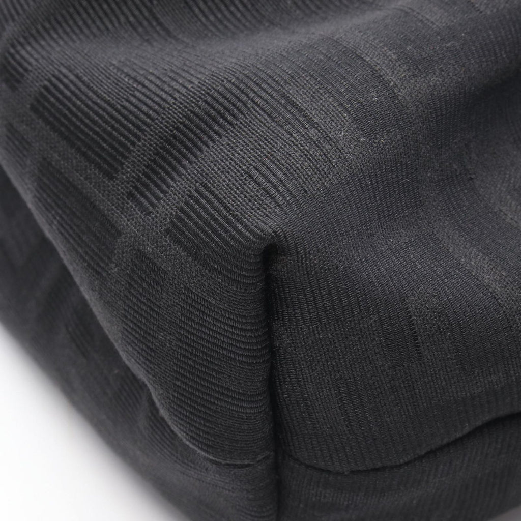 Fendi Shoulder Bag Zucca Black Canvas Leather — view 6