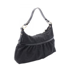 Fendi Shoulder Bag Zucca Black Canvas Leather — view 2