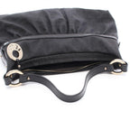 Fendi Shoulder Bag Zucca Black Canvas Leather — view 5