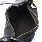 Fendi Shoulder Bag Zucca Black Canvas Leather — view 3