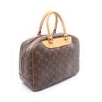 Louis Vuitton Handbag Deauville Bowling Vanity Canvas Leather — view 2