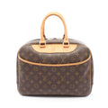 Louis Vuitton Handbag Deauville Bowling Vanity Canvas Leather