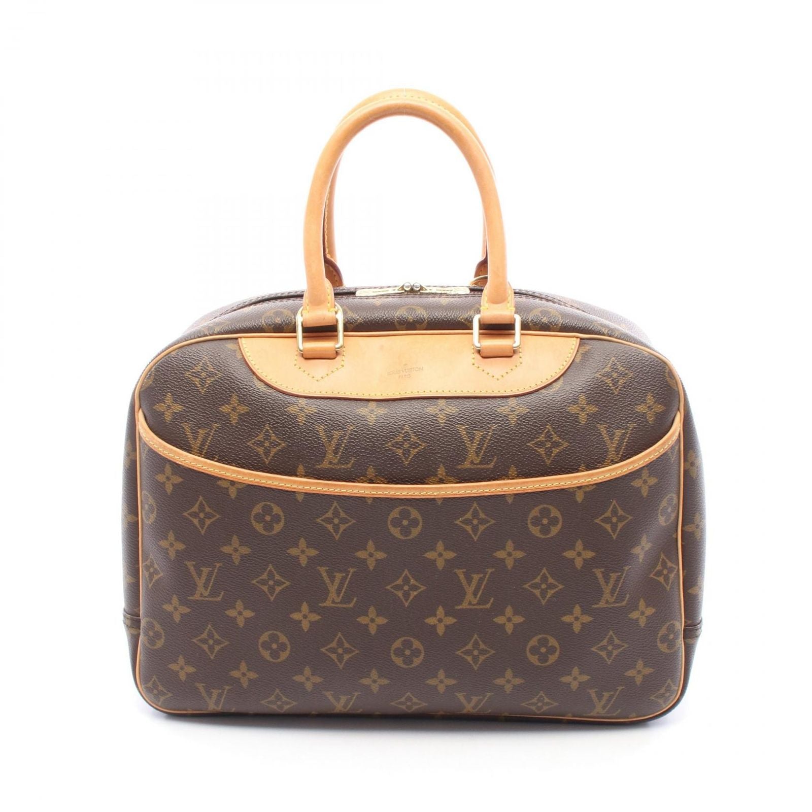 Louis Vuitton Handbag Deauville Bowling Vanity Canvas Leather