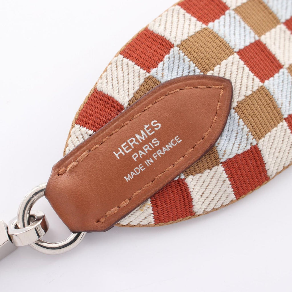 Hermes Shoulder Strap Bandouliere Sangle Caval Chai Nata Blue Plume Go — view 4