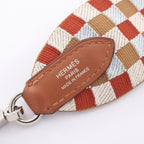 Hermes Shoulder Strap Bandouliere Sangle Caval Chai Nata Blue Plume Go — view 4