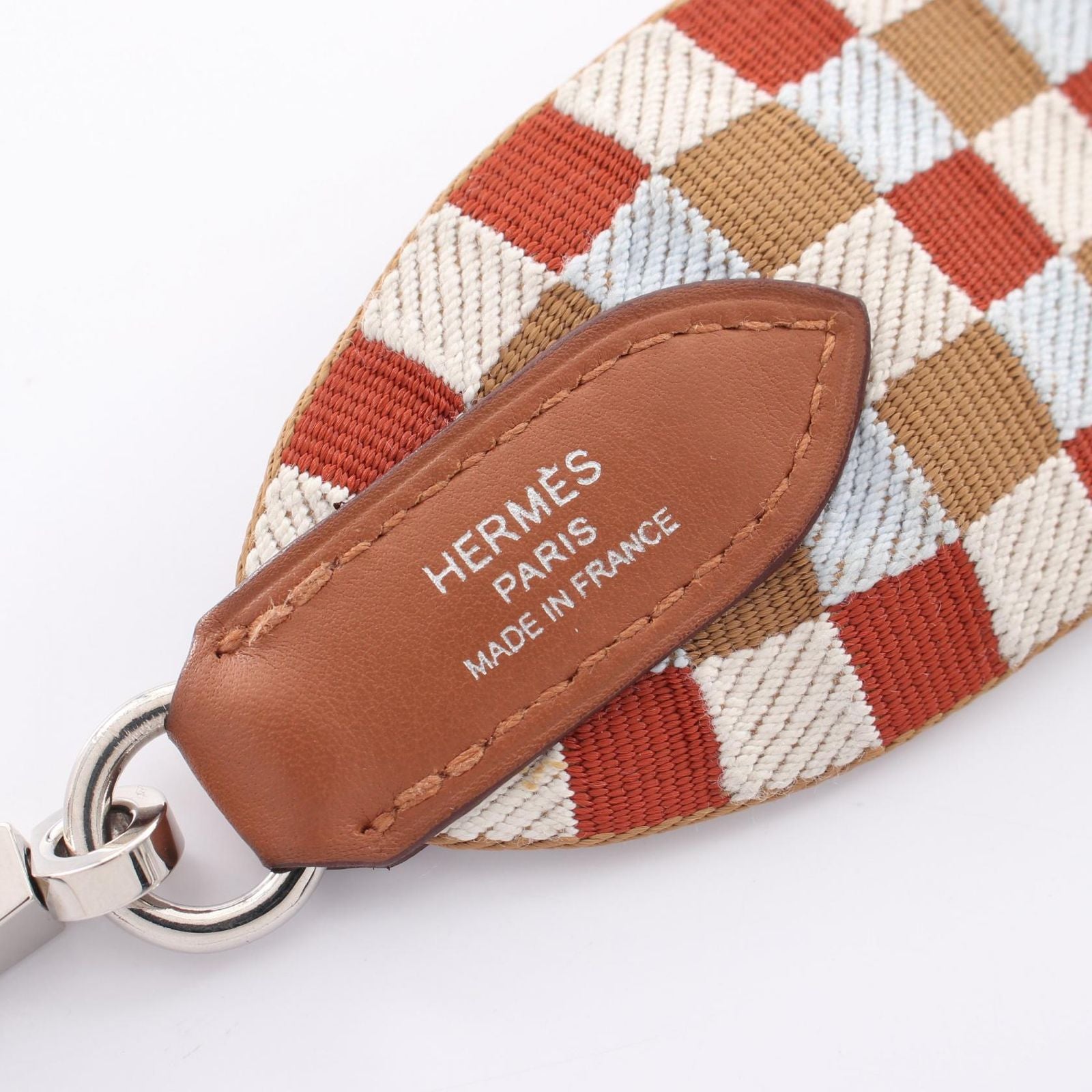 Hermes Shoulder Strap Bandouliere Sangle Caval Chai Nata Blue Plume Go — view 4