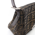 Fendi Handbag Mamma Bucket Zucca Brown Canvas Leather — view 7