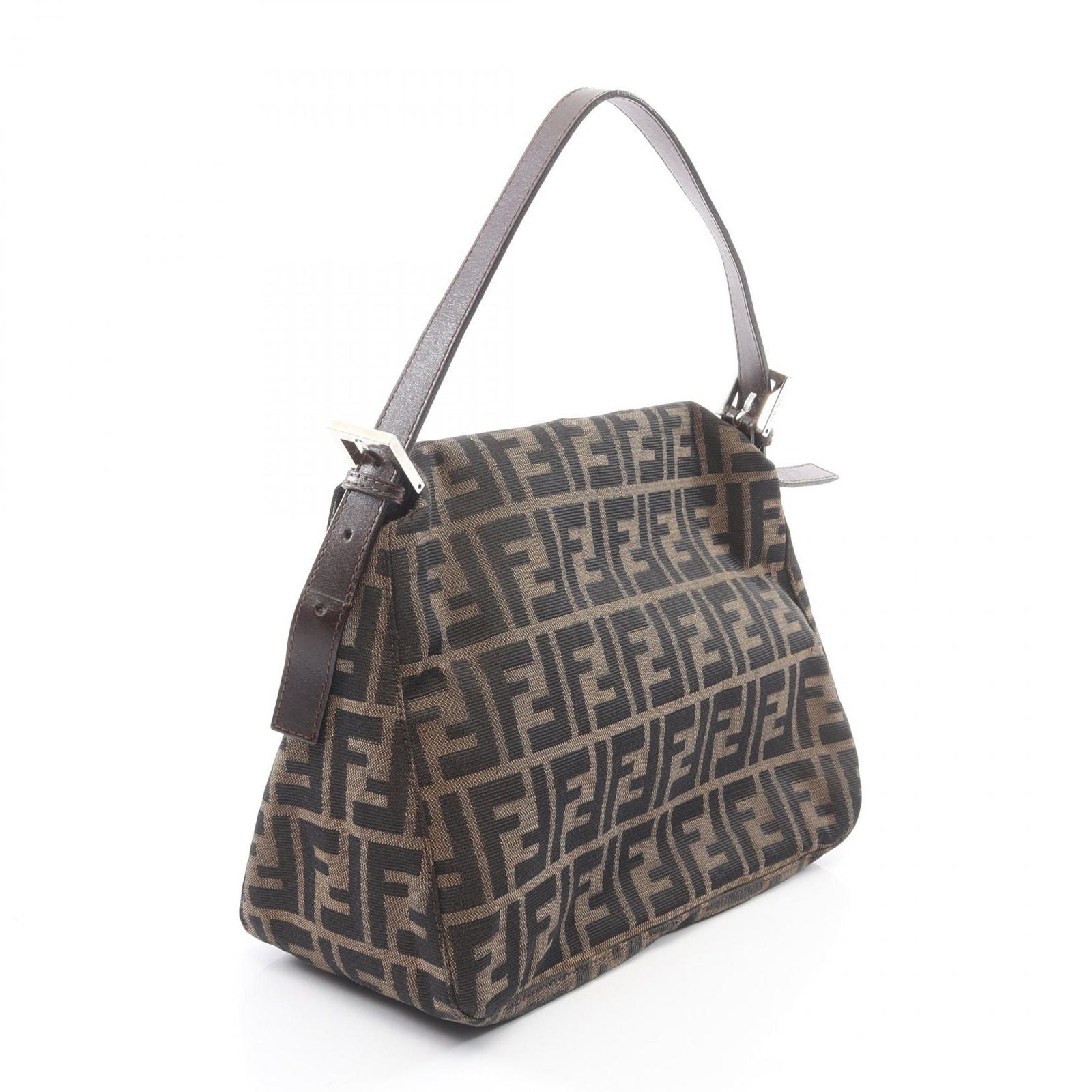 Fendi Handbag Mamma Bucket Zucca Brown Canvas Leather — view 2