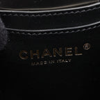 Chanel Shoulder Bag Quilted Small Vanity Black Lambskin Chain — view 4