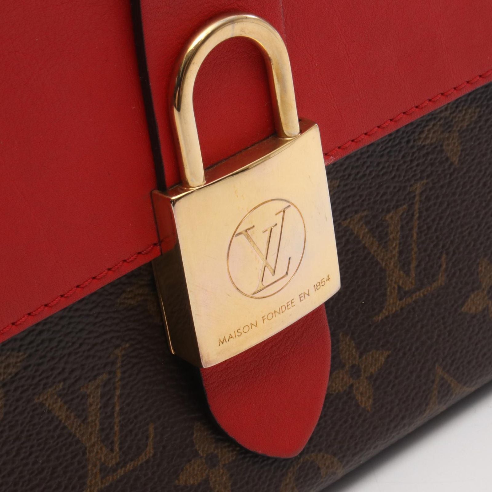 Louis Vuitton Handbag Locky BB Monogram Coquelicot 2-Way Canvas Leather — view 7