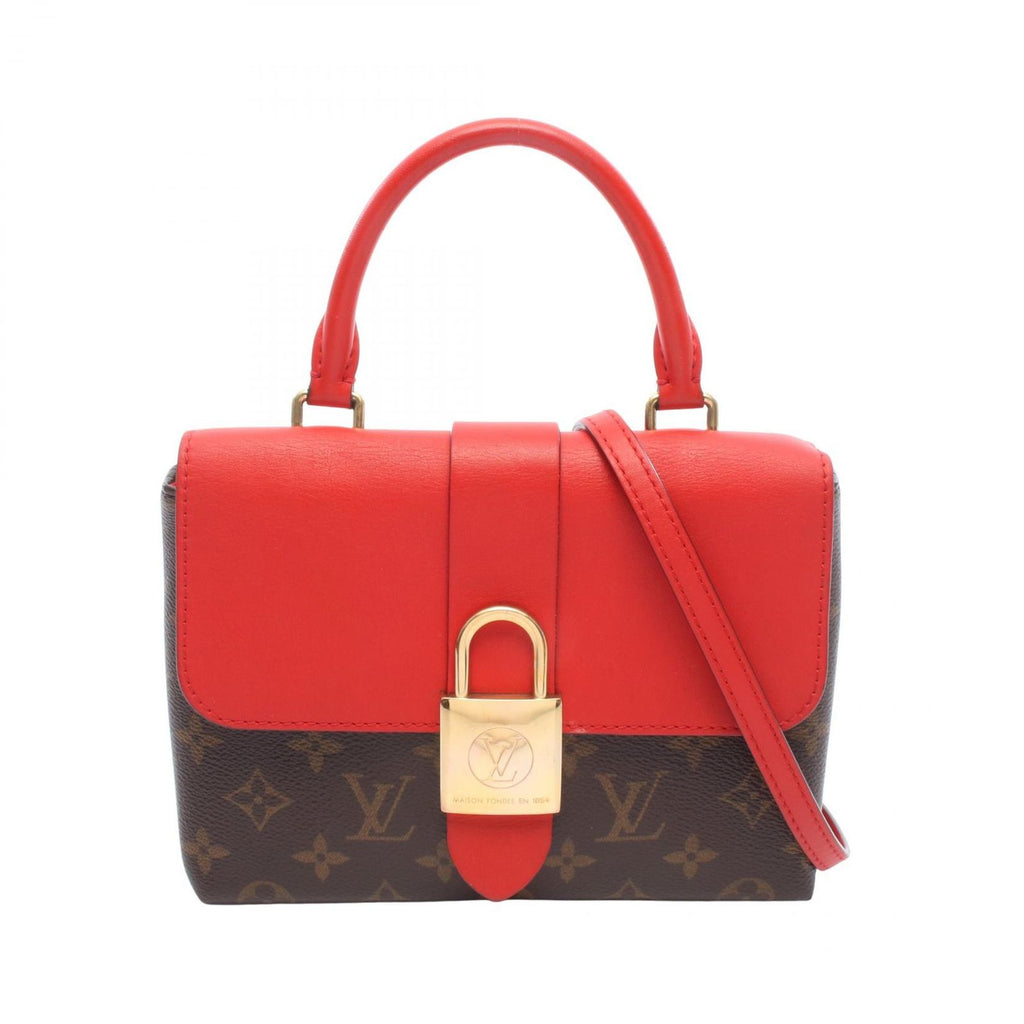 Louis Vuitton Handbag Locky BB Monogram Coquelicot 2-Way Canvas Leather