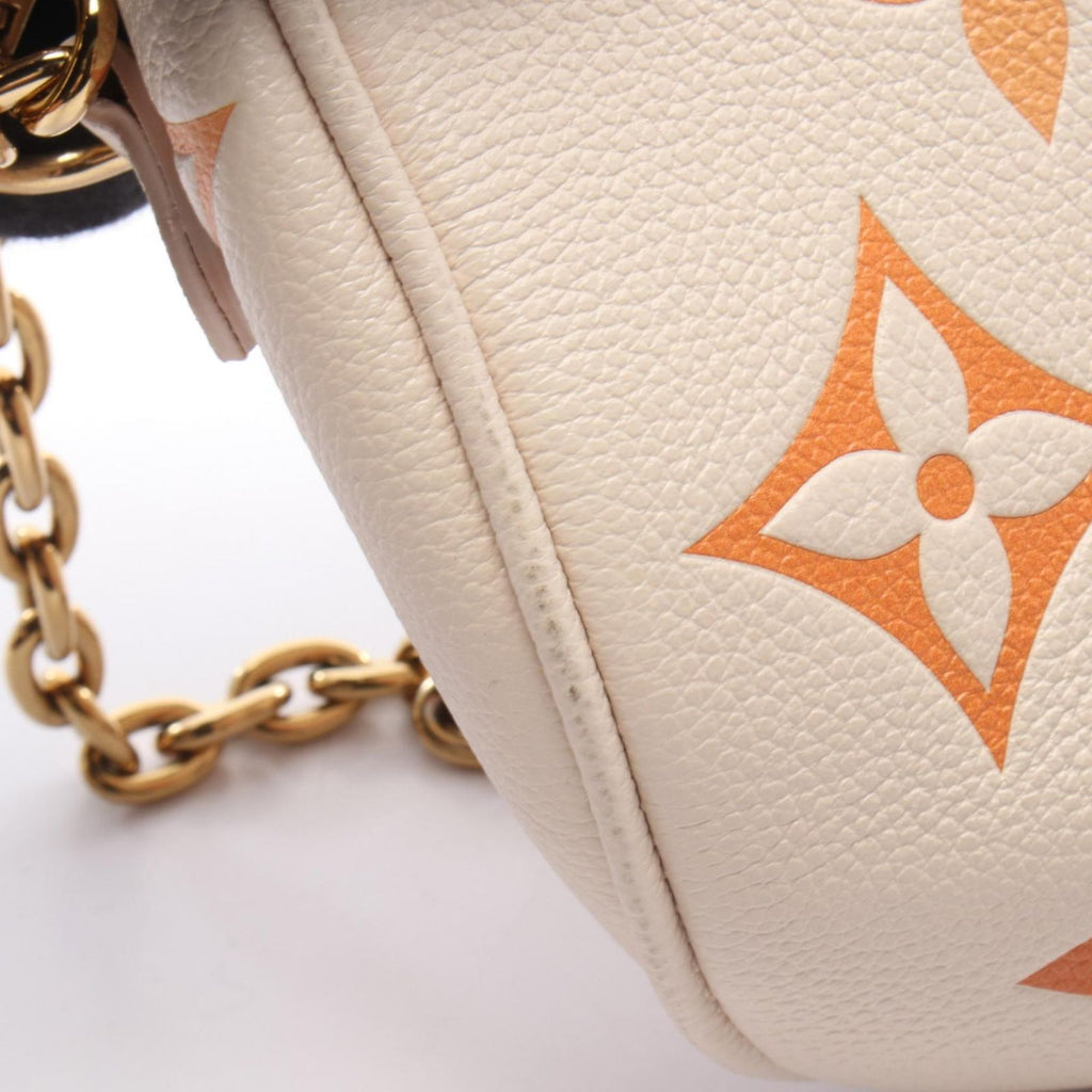 Louis Vuitton Shoulder Bag Mini Monogram Empreinte Bicolor Orange Multi 2-Way — view 7