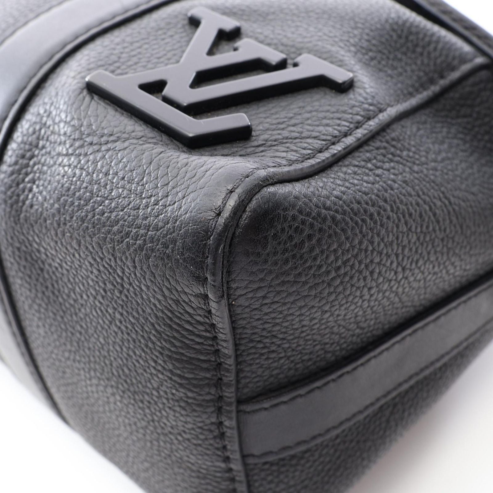 Louis Vuitton Shoulder Bag City Keepall Noir Leather — view 7