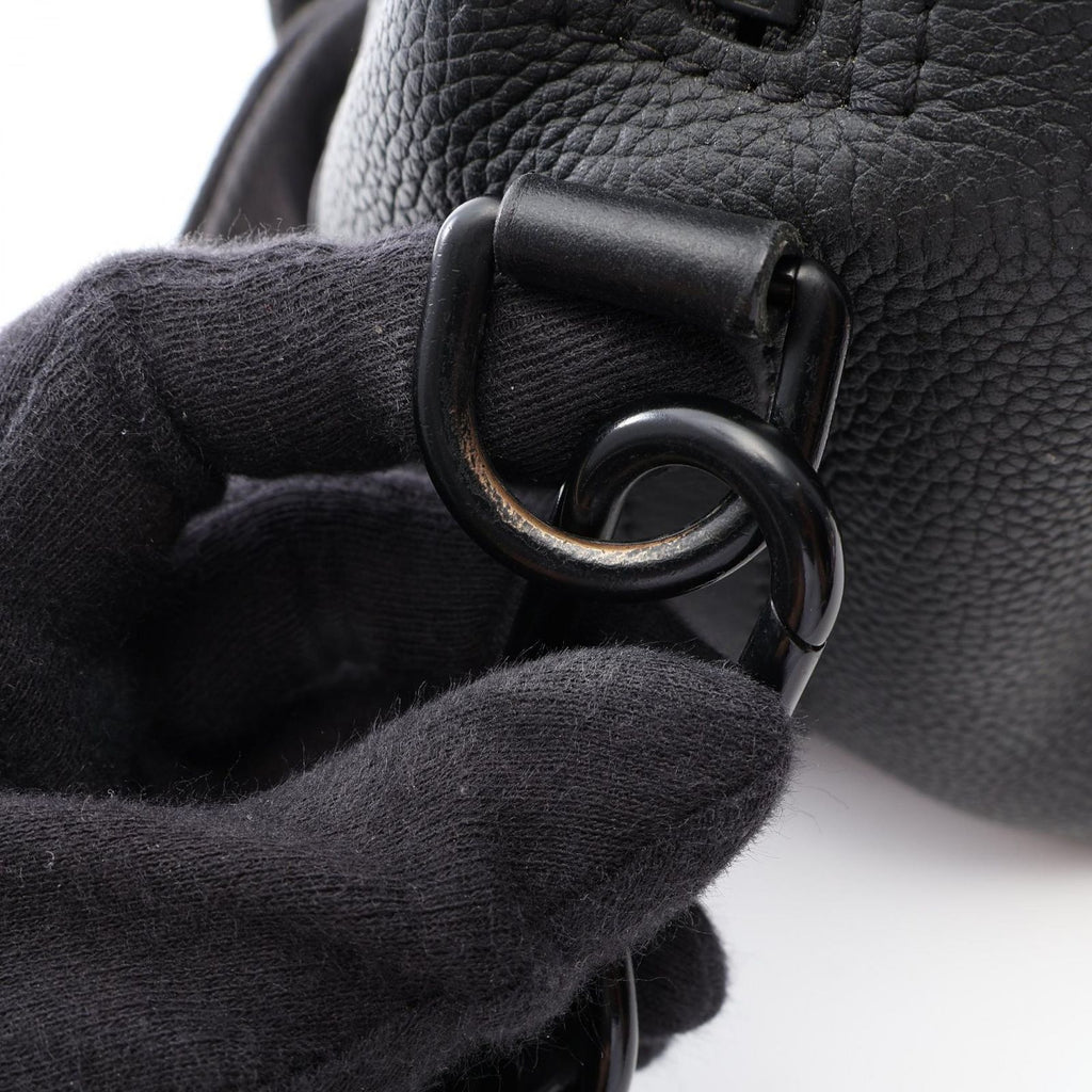 Louis Vuitton Shoulder Bag City Keepall Noir Leather — view 8