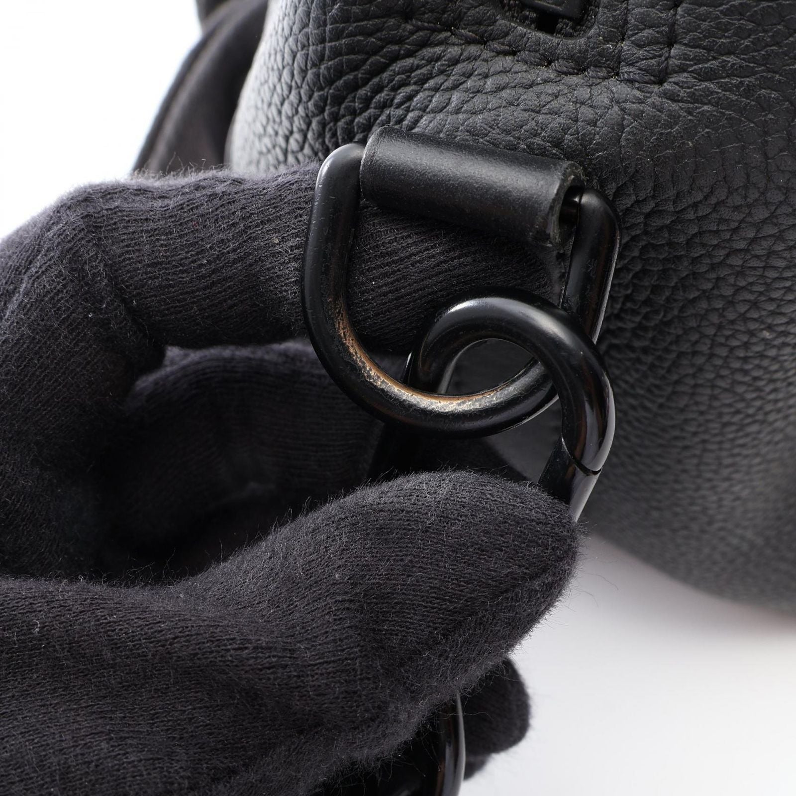Louis Vuitton Shoulder Bag City Keepall Noir Leather — view 8