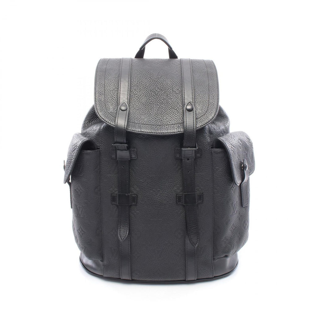 Louis Vuitton Backpack Christopher MM Monogram Taurillon Noir Leather