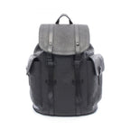 Louis Vuitton Backpack Christopher MM Monogram Taurillon Noir Leather
