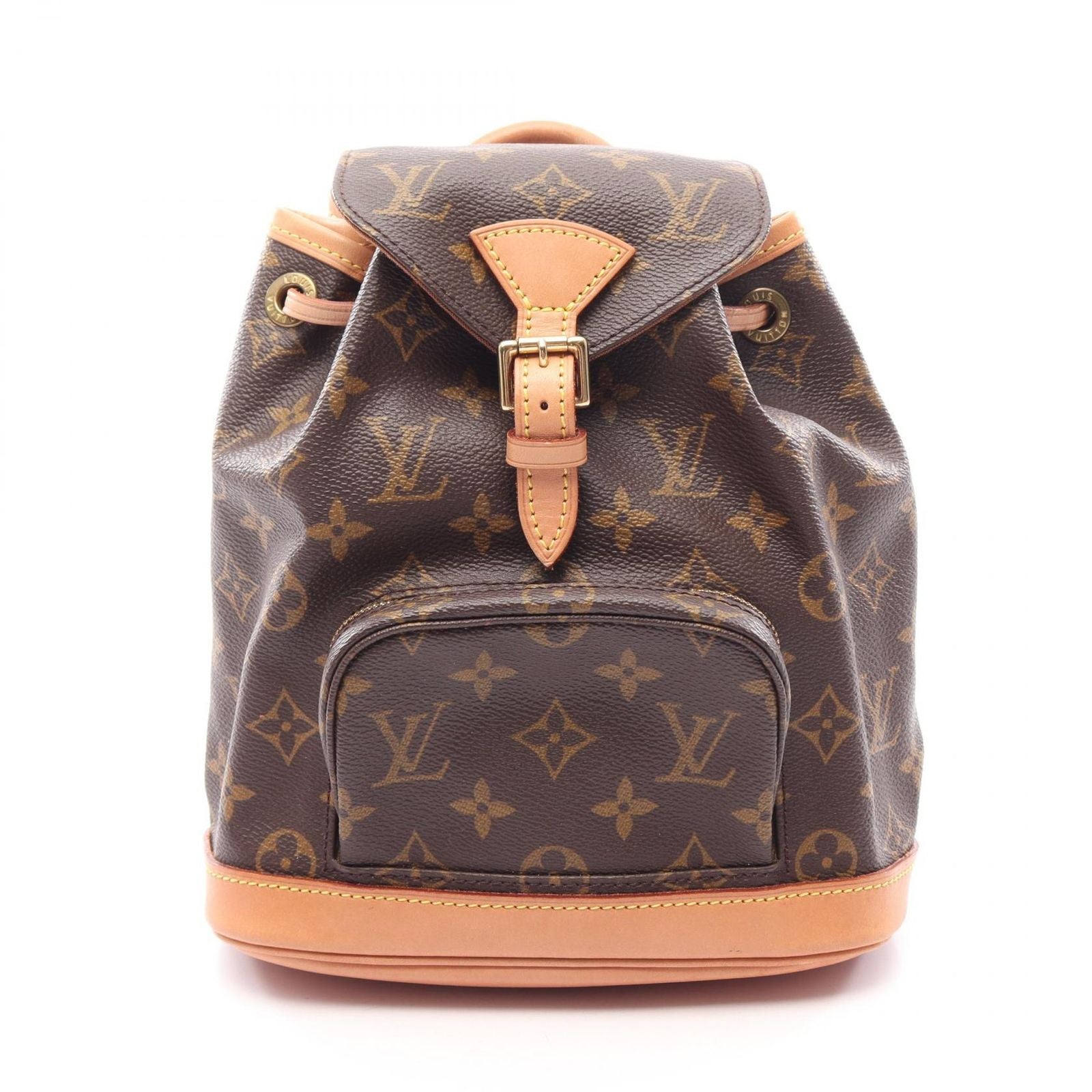 Louis Vuitton Backpack Mini Montsouris Monogram Canvas Leather