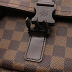 Louis Vuitton Shoulder Bag Pochette Melville Damier Ebene Canvas Leather — view 8